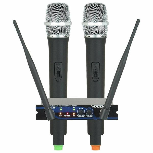 Plugit Dual Channel UHF Wireless Microphone System PL3821974